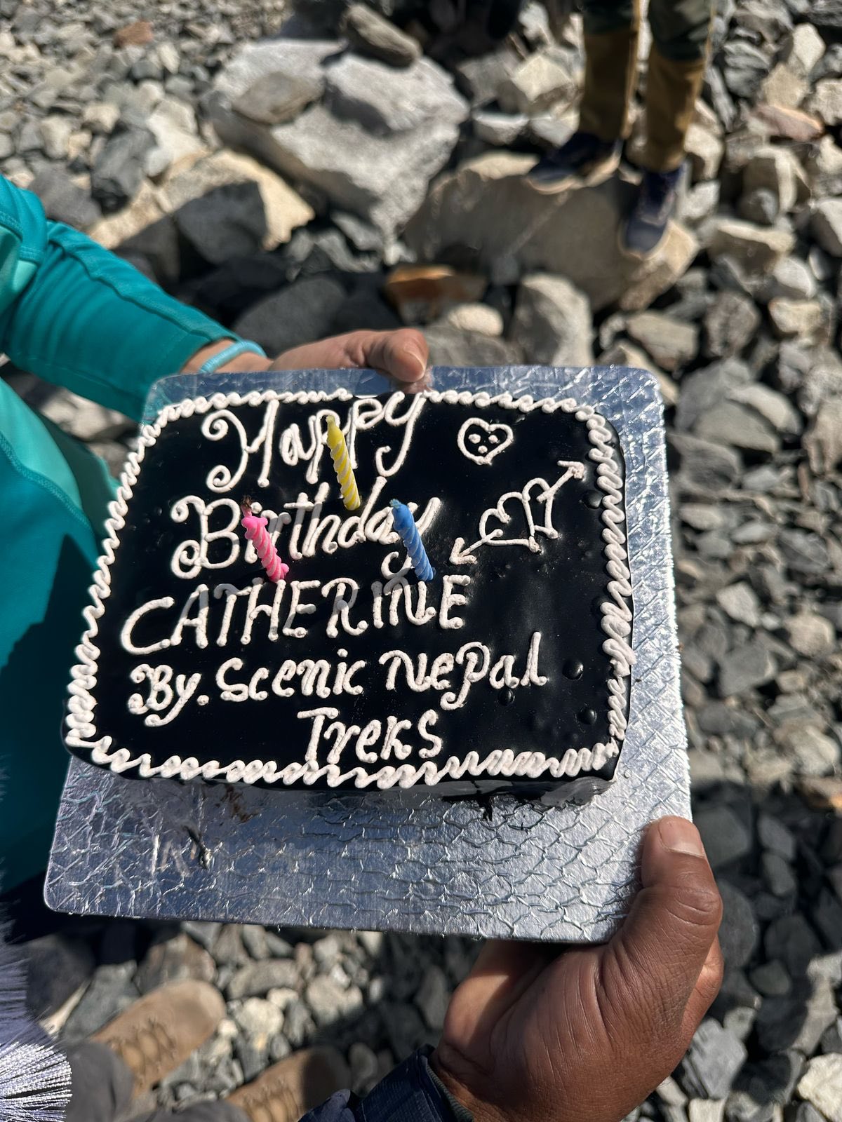 Birthday celebration at Everest Base Camp tea house
